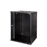 19" Netzwerk Wandschrank 15HE HxBxT 73x54x55 schwarz vormontiert