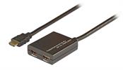 2-Port HDMI Kabel-Splitter 4K HDCP 1.4, DDC kompatibel