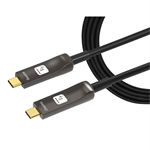 20m AOC) Glasfaserkabel mit vergoldeten USB-C™-Steckern/Steckern TECHLy®