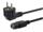 3,0m Hochwertiges Netzkabel, C13 auf Schuko gewinkelt H05VV-F3G 3x0.75mm² Equip