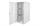 42HE Serverschrank, Unique, 2050x800x1200 mm perforierte Stahltüren, Farbe grau | Bild 2