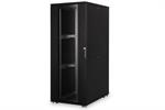 42HE Serverschrank, Unique, 2050x800x1200 mm perforierte Stahltüren, Farbe schwarz