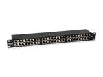 48-Port 1HE Cat.6 Geschirmtes Gigabit Patch Panel, Schwarz /Equip®