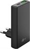 65 W USB-C PD GaN Dual-Schnellladegerät 90° Flat schwarz / Goobay