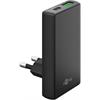 65 W USB-C PD GaN Dual-Schnellladegerät 90° Flat schwarz / Goobay