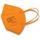 Atemschutzmasken Schutzklasse FFP2 5-lagig orange CE2163 / 1Stck | Bild 3
