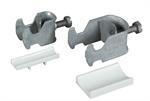 Bügelschelle für C-Profilschiene inkl. Gegenwanne, für Kabel-Ø 28-.34 mm