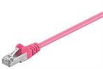 CAT 5e Patchkabel, SF/UTP, magenta 0,5m