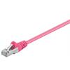 CAT 5e Patchkabel, SF/UTP, magenta 0,5m