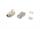 Cat.6A RJ45 Geschirmter Stecker-Satz 100 Stück mit Montagekamm + Tülle / Equip®