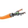 CAT 7A Netzwerkkabel,250 Meter S/FTP (PiMF) AWG23/1 orange LSZH