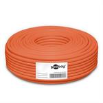 CAT 7A Netzwerkkabel, 50 Meter S/FTP (PiMF) AWG23/1 orange LSZH