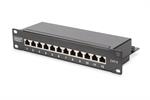 CAT6 10" Patchpanel 12Port 1HE RAL9005 DigitusProfessional