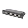 CAT6 10" Patchpanel 12Port 1HE RAL9005 DigitusProfessional