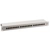 CAT6a 24Port Patchpanel 19" 10GB 500Mhz 1HE RAL7035
