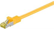 Cat6a S/FTP Patchkabel 600Mhz mit CAT7 Rohkabel gelb 0,5m