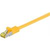 Cat6a S/FTP Patchkabel 600Mhz mit CAT7 Rohkabel gelb 7,5m
