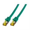 Cat6a S/FTP Patchkabel 600Mhz mit CAT7 Rohkabel LSOH 1,0m grün