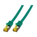 Cat6a S/FTP Patchkabel 600Mhz mit CAT7 Rohkabel LSOH 1,0m grün