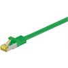 Cat6a S/FTP Patchkabel 600Mhz mit CAT7 Rohkabel LSOH 1,0m grün