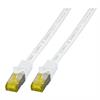 Cat6a S/FTP Patchkabel 600Mhz mit CAT7 Rohkabel LSOH 1,5m weiss