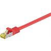 Cat6a S/FTP Patchkabel 600Mhz mit CAT7 Rohkabel rot 0,25m