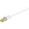 Cat6a S/FTP Patchkabel 600Mhz mit CAT7 Rohkabel weiß 30m