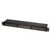 CAT6e 24Port Patchpanel 19" 1HE STP 250Mhz RAL9005 / LogiLink