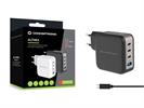 Conceptronic® Althea USB Ladegerät 4Port 100W,3xUSB-C,1xUSB-A 1.5m schwarz