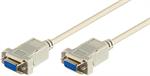 D-SUB 9 pin Anschlusskabel, Buchse/Buchse, seriell Nullmodem