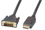 DisplayPort/DVI 24+1 Kabel,A-A St-St, 2m, schwarz