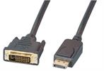 DisplayPort/DVI 24+1 Kabel Full HD,A-A St-St, 1m, schwarz