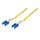 Duplex Jumper LC/LC 9/125µ 0.5 m, OS2, LSZH, gelb