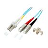 Duplex Jumper LC-SC 50/125µ, OM3, LSZH, aqua,50m