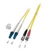 Duplex Jumper LC-ST 9/125µ, OS2, LSZH, gelb, 2.0mm 2m
