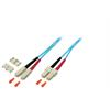 Duplex Jumper SC-SC 50/125µ, OM3, LSZH, aqua, 3.0mm, 3m