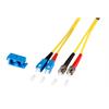 Duplex Jumper SC-ST 9/125µ, OS2, LSZH, gelb, 3.0mm, 10m