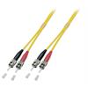 Duplex Jumper ST-ST 9/125µ, OS2, LSZH, gelb, 3.0mm, 7,5m