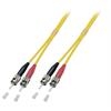 Duplex Jumper ST-ST 9/125µ, OS2, LSZH, gelb, 3.0mm, 1m
