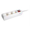 Equip® 3fach Steckdosenleiste 250V/16A Schuko weiss 1,5m Kabel mit Schalter