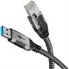 Ethernet-Kabel 1000Mbps USB-A 3.0 auf CAT6 RJ45,1m Goobay®
