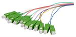 Faserpigtail SC 50/125µ OM5 Multimode 12-farbiger Satz, 2 m mit Meßprotokoll