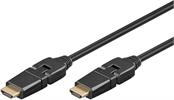 High-Speed-HDMI™-360°-Kabel mit Ethernet Länge 1,5m / Goobay®