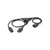 Hochwertiges Strom-Y-Kabel, C14 auf 2 x C13, 1,6m / Equip