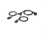 Hochwertiges Y-Netzkabel, 1.8m / Equip