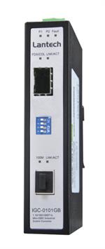 Hutschienen Industrie Konverter 1x 10/100/1000T - 1x SFP Gigabit Ethernet