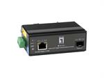Hutschienen PoE/Industria Media Konverter RJ45->SFP 10/100/1000 LevelOne