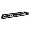 INFRALAN® Verteilerfeld 19" 1HE, 24-Port versetzt, ANEXT optimiert, schwarz RAL9005