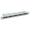 ISDN 25Port 19" Patchpanel 25xRJ45 8/4 1HE RAL7035