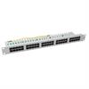 ISDN 50Port 19" Patchpanel 50xRJ45 8/4 1HE RAL7035 Cat.3